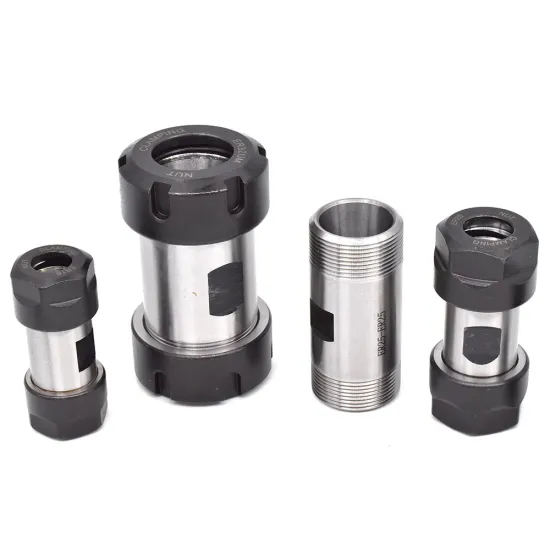 DIY Spindle Sleeve Adapter with Double Nut for ER11, ER16, ER20, ER25, ER32 Motor Shafts