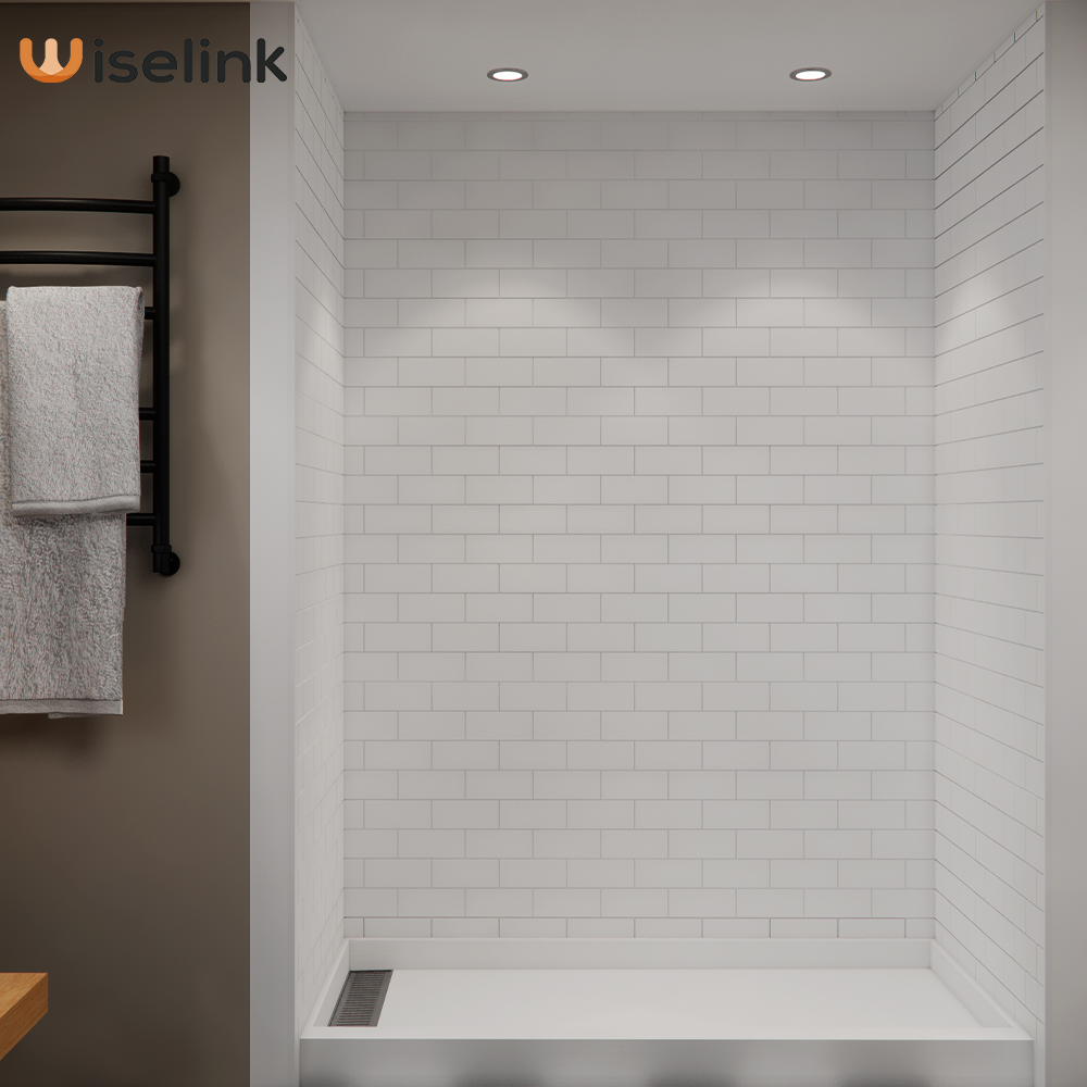cultured marble shower wall