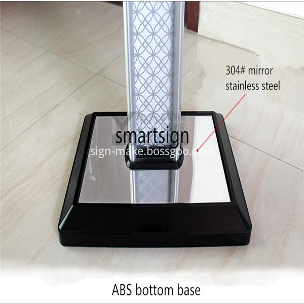 floor standing poster holder