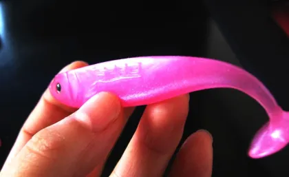 Hand poured soft swim bait for bass fishing