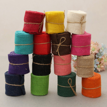 Wide Jute Cloth Rolls For DIY Handmade Wedding Party Supplies Crafts Linen Volume Burlap Ribbon Apparel Sewing Handmake