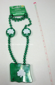 Plasic Light up St. Patrick. S Day Necklace (LP005)