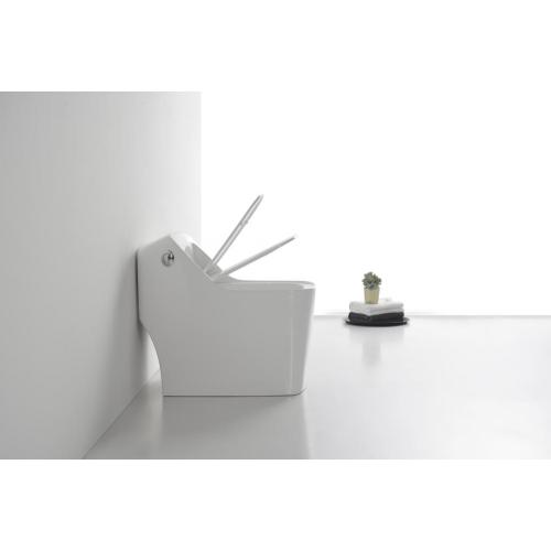 New small size siphonic square one piece toilet