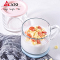 Caneca de vidro de suco de ato com tampas