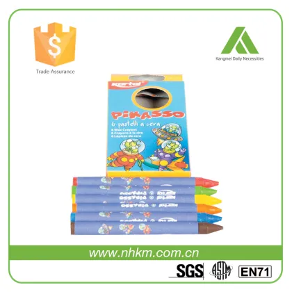 Colored Pencils Crayons Supplier Gel Wax Pencil
