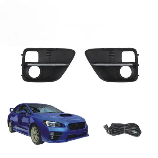 Hot Sales Metal Black LED DRL Bar Bumper Fog Light for 15-17 Subaru WRX STI