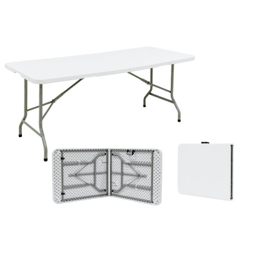 183cm Folding Table Fold-in-Half Banquet Table