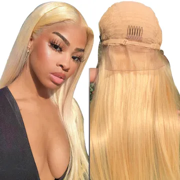 613 Full Lace Wig Human Hair,Brazilian 613 Blonde Full Lace Human Hair Wig,40 Inch 613 Virgin Hair Human Hair Full Lace Wig