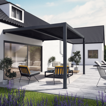 Modern Aluminium Garden Outdoor Electric Pergola - SUNAWNING 9800A-2 Motorized Pergola