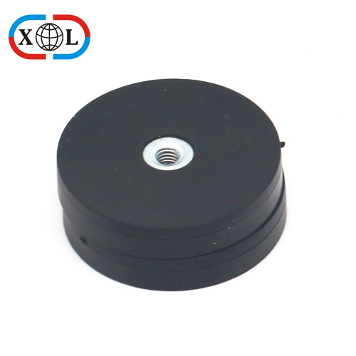 Neodymium Rubber Coated Round Base Magnet