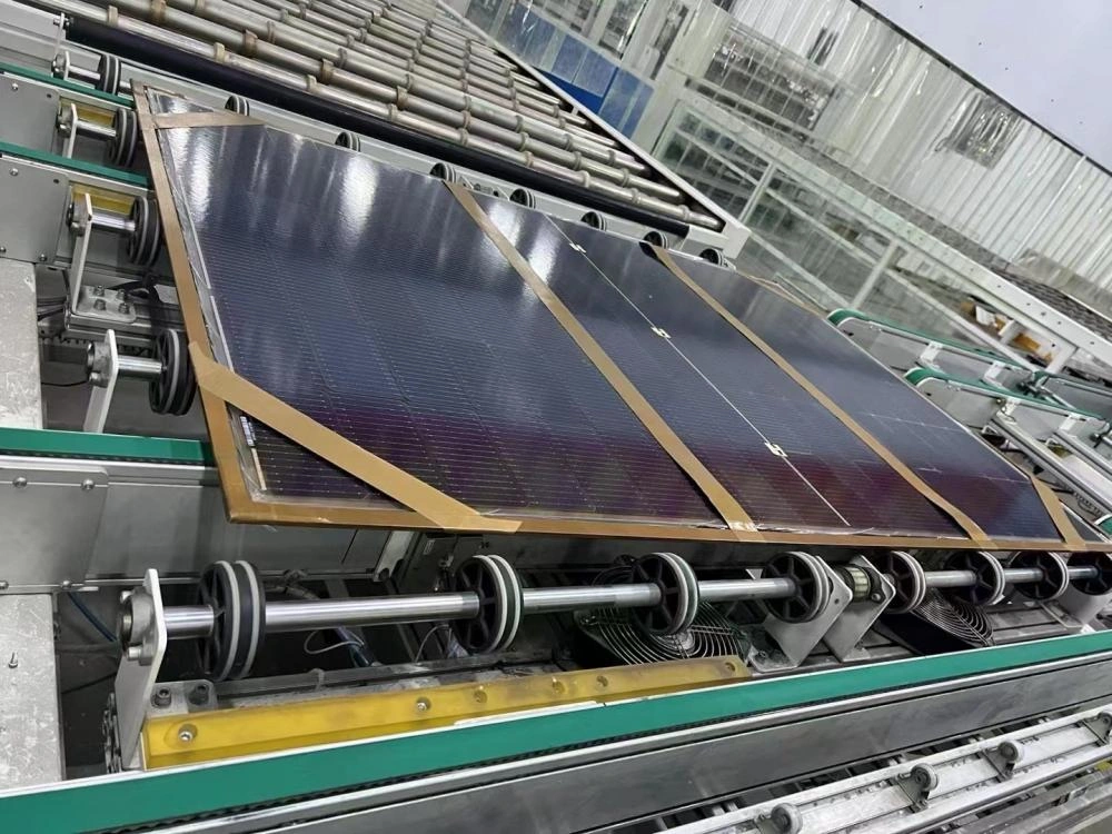 2 Glass topcon solar module 420W 430W all black solar panel 16bb China ...