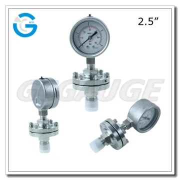 High quality 2.5 inch all stainless steel diaphragm pressure meter