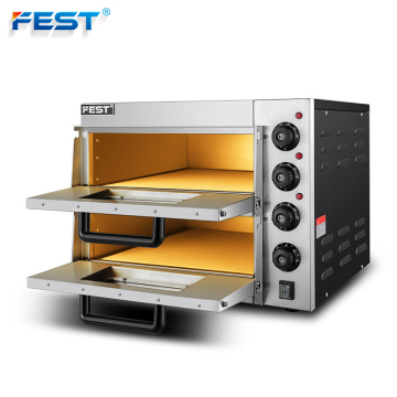 FEST Commercial Electric Pizza Oven - 40L Double Deck Bread Baking Oven