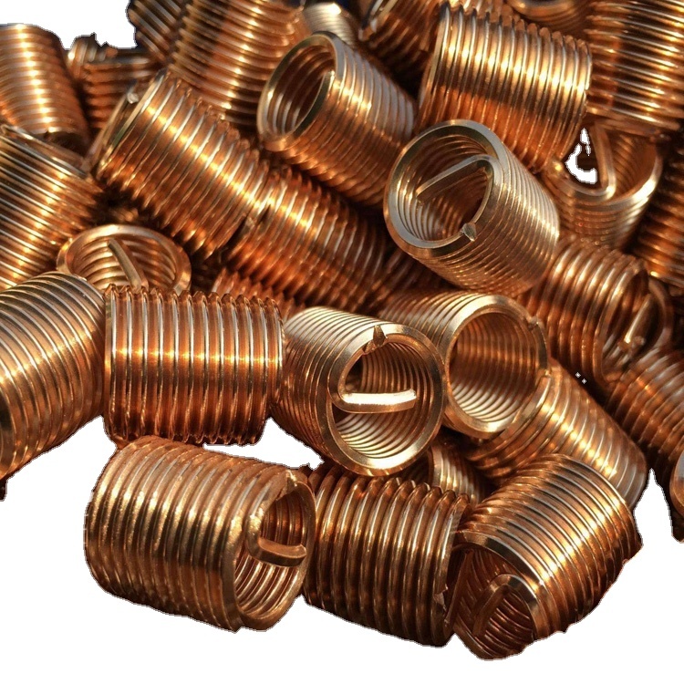 2024 China M6*1*1.5D Brass  Screw Insert M10 Thread Size Fasteners for Steel/Stainless Steel/Copper Metric System