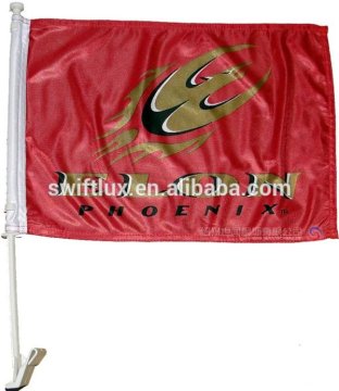 100% polyester 2 sides national car window flag