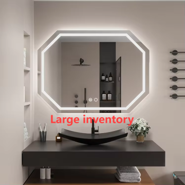 Smart Anti-Fog Touch Screen Bathroom Mirror with LED Lights, 110V American Plug