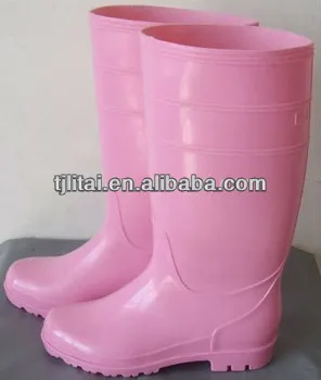 100% waterproof women pvc working boots,fashionable pvc rain boots