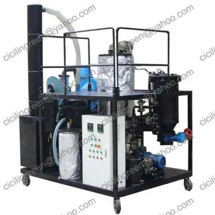 Black oil purifier, black engine oil recycling plant, engine oil purifier
