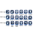 36pcs 12MM Abilities Keywords Counter Dice MTG Dice 1/+1 Counters Bulk Creature Stats Buff Tokens Dice Set (Multicolors)