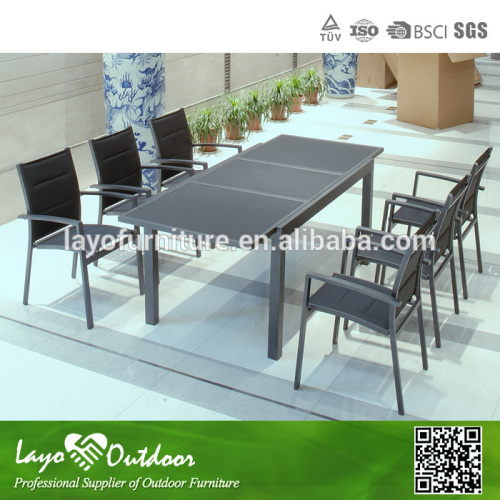Inside Outside Used Garden Furniture Seating Alum Extension Table Set