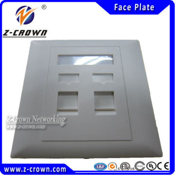 High Quality Network Cable Face Plate For Cat5e And Cat6 Keystone Jack