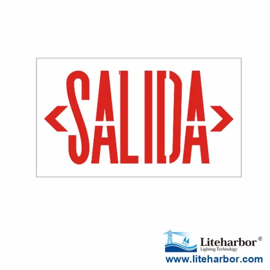 Red Running Man LED Emergency ABS 120V Exit Sign