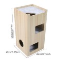 Customizable Modern Cat Condo Tower DIY Modular Wooden Scratcher Indoor Cat Climbing Frame Flexible Design OEM ODM