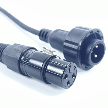 Customizable 1M Waterproof DMX Adapter Cable - Professional Light Audio (3/5 Pin Options)