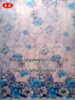 50D Recycled PET polyester printed floral chiffon fabric for Scarves