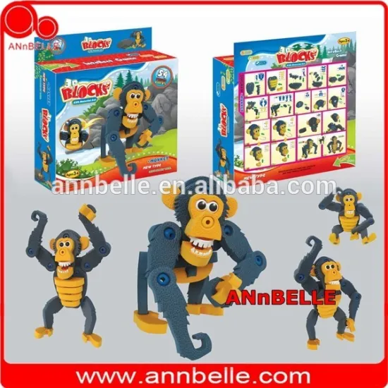 3D animal puzzle 3D puzzle DIY toy Monkey