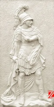 Marble relief nude sculpture