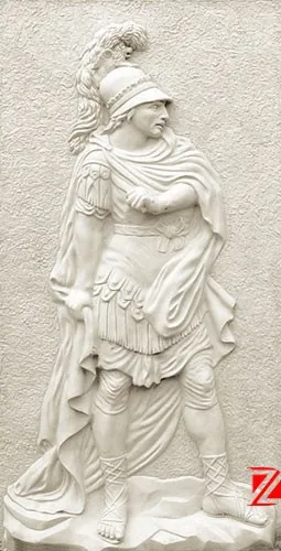 Marble relief nude sculpture