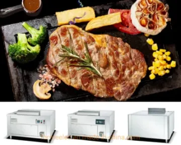 Kitchen Equipment Vertical Electric Griddle Flat Plate Free Standing Electric Grill