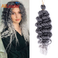 Ariel curl profundo torção crochet cabelo trança sintética