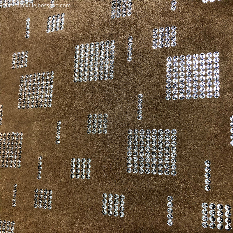 soft suede with checkered foil