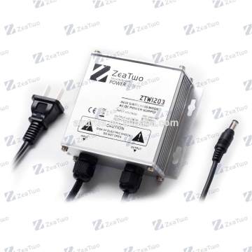 IP66 rainproof 12V 2A power adapter us uk malaysia russia hot sales
