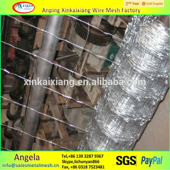 Galvanized cattle fence model