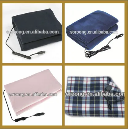 Best seller 12V 50W custom car thermic blanket electric, heating electronic blanket
