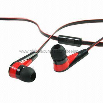 Plastic Earphones for iPhone 4/4S, with Two-tone Color Earbuds and Cables