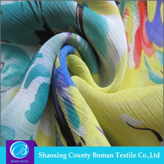 Cheap fabric supplier Top-end Dress Woven chiffon fabric composition