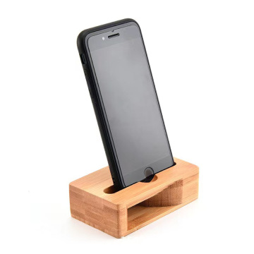 Bamboo Wooden Desk Charger with Laser Decoration