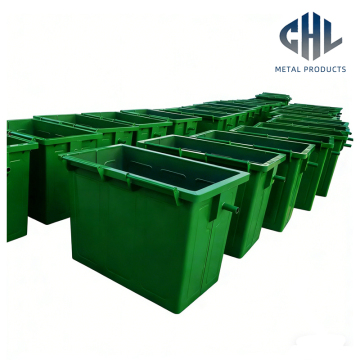 Eco-Friendly Green Plastic Garbage Container
