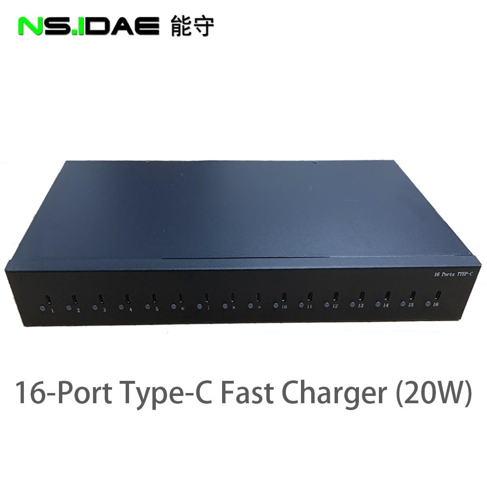 16 poort met indicator naar Type-C Charger