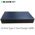 16 port avec indicateur au chargeur de type C