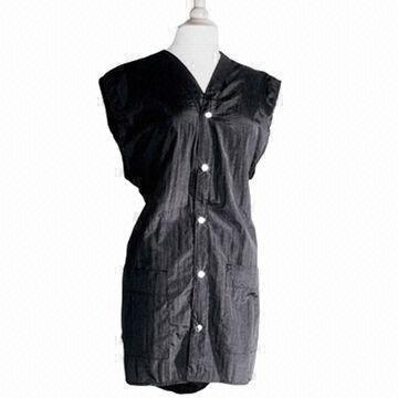 Utility Vest for Salon, Made of Crinkle Nylon, with Teflon Coating