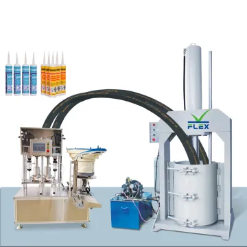 Automated Semi-Automatic Silicone Sealant and Adhesive Filling and Capping Machine