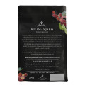 Přizpůsobené laminované materiálové slzy Notch personalizované kávové tašky