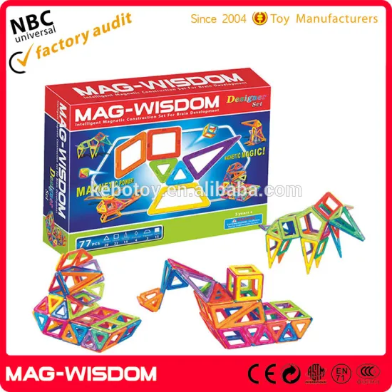 2016 Magformers Rainbow mag-wisdom 77pcs series Kids toys children toys kit
