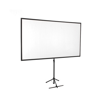 Budget Portable Floor Tripod Projection Screen - 16:9 Aspect Ratio, 80 Inches