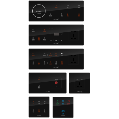 RS-485 Socket Lighting Hotel Smart Switch